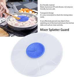 Mixer Spatdeksel - Kom Deksel - Schoon Bakken - Transparant Ontwerp - 30cm Diameter - Transparant — thumbnail 4