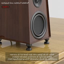 HiFi Luidspreker Isolatie Spike - Schokabsorberende Aluminium Pads voor Luidsprekers — thumbnail 3