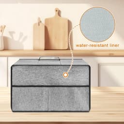 Magnetron Stofhoes - Keuken Beschermer - Keuken Aanrecht - Waterdicht Hittebestendig - 44x35x27cm - Grijs — thumbnail 4