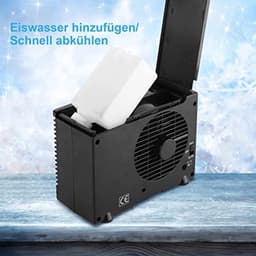 12V Mini Airconditioner Koeler, Verdamper Waterkoeler Autoventilator, Autoruit Ventilatierooster Verstelbare Ventilatorkoeler, voor Thuis Kamperen 20 x 11 x 15 cm — thumbnail 3