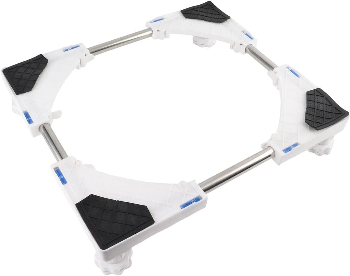 Wasmachine Onderstel - Apparaat Verhoger - Apparaten Plaatsen - Verstelbare Afmetingen - 42-62 cm - Wit — afbeelding 1