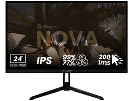 Arozzi Nova 24" Gaming Monitor - Full HD IPS - 200Hz - Zwart — thumbnail 1