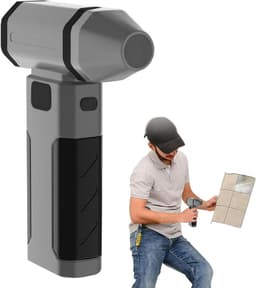 Elektrische Luchtblazer - Oplaadbare Stofblazer - Apparaten Schoonmaken - Borstelloze Motor - 16.5 cm Lengte - Grijs — thumbnail 1