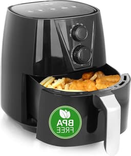 Heteluchtfriteuse XL - Airfryer - Lekker Koken - Snelle Opwarming - 38 Liter - Zwart — thumbnail 1