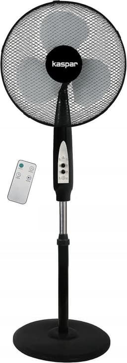 Krachtige Staande Ventilator met Afstandsbediening - Hoogte Verstelbaar & Oscillerend - Ideaal voor Woonkamer en Slaapkamer — thumbnail 1
