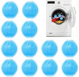 Dierenhaarverwijderaar voor wasmachine, 12 stuks, effectief tegen pluisjes, hondenhaar en kattenhaar, haarvanger en anti-pluisballen voor een schone was — thumbnail 1