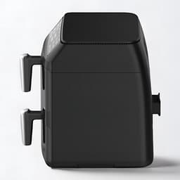 Heteluchtfriteuse XL - Dubbele Kamer - Gezond Koken - Slimme Kookfunctie - 11 Liter - Zwart Zilver — thumbnail 3