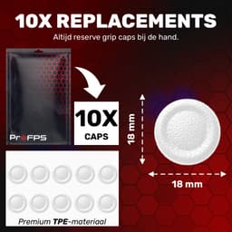 ProFPS Vervangende Joystick Caps – 10 Stuks – Geschikt voor PS5 & PS4 — thumbnail 4