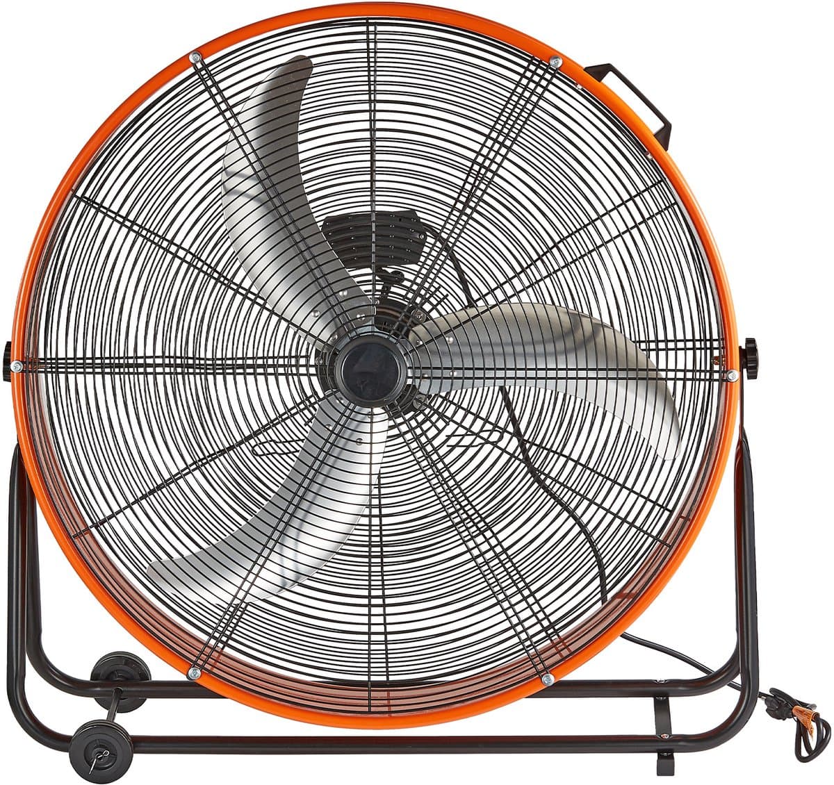Trommelventilator, 30 inch Industriële Winkelventilator met Hoge Snelheid, zware Commerciële Ventilator met 3 Snelheden, 13000 CFM, 360° Verstelbaar, Kantelbaar, kelder — afbeelding 1