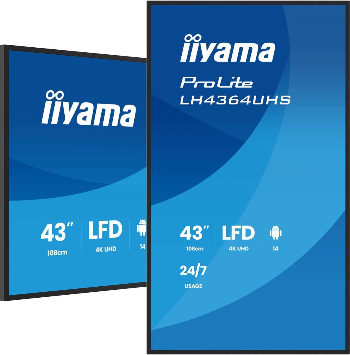 iiyama ProLite LH4364UHS-B1AG public display — afbeelding 1