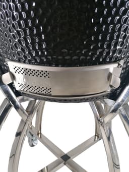 Kamado BBQ 56 cm Zwart – Keramische Houtskoolbarbecue – Big Egg Buiten Koken — thumbnail 2