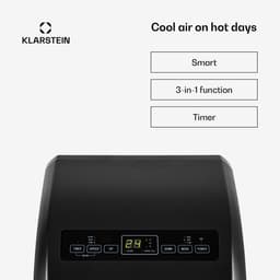 Klarstein Mobiele airconditioner met luchtafvoerslang, 4-in-1 airconditioner met ventilator, luchtontvochtiger & nachtmodus, Kleine & draagbare airconditioner voor thuis & op kantoor, Laag verbruik, 10000 BTU,0 kW voor 42 m² - voor Kantoor — thumbnail 13
