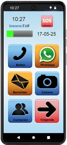 SeniorenTAB M - Senioren Smartphone op basis van Motorola - Veilig en voordelig- 64GB - 6.6 inch scherm — thumbnail 1