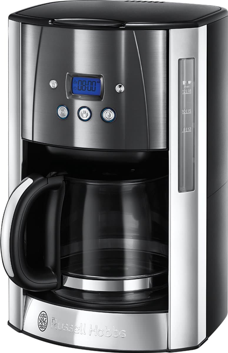 Russell Hobbs 23241-56 Luna Moonlight Grey - Filterkoffiezetapparaat met glazen kan - Grijs — afbeelding 1