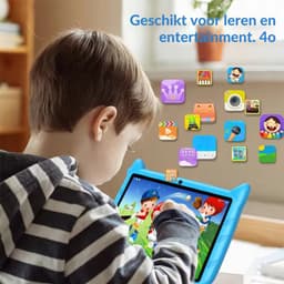 BDF Kindertablet 7 Inch , Dubbele Camera, Android en 64GB Opslag voor Kinderen Oranje kleur — thumbnail 5
