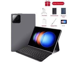Mookes Tablet Android Snapdragon888 11Inch Hd 16GB 1TB 12000Mah 5G Dual Sim Bluetooth Wifi Gps Tafels - Grey