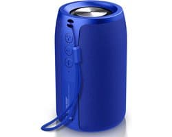 Bluetooth speaker donkerblauwt-Supersubwoofer-Bluetooth 5.0-stereo-surroundgeluid-IPX5 waterdicht-Ondersteuning TWS, TF-donkerblauwt