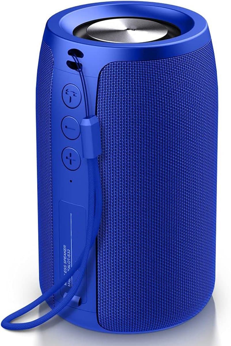 Bluetooth speaker donkerblauwt-Supersubwoofer-Bluetooth 5.0-stereo-surroundgeluid-IPX5 waterdicht-Ondersteuning TWS, TF-donkerblauwt — afbeelding 1