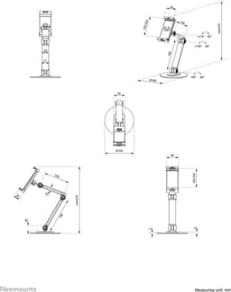Neomounts DS15-550BL1 Tablethouder Zwart — thumbnail 3