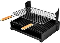 Houtskoolbarbecue verstelbaar in 3 hoogtes GRILLOIR - vrijstaande grill — thumbnail 3