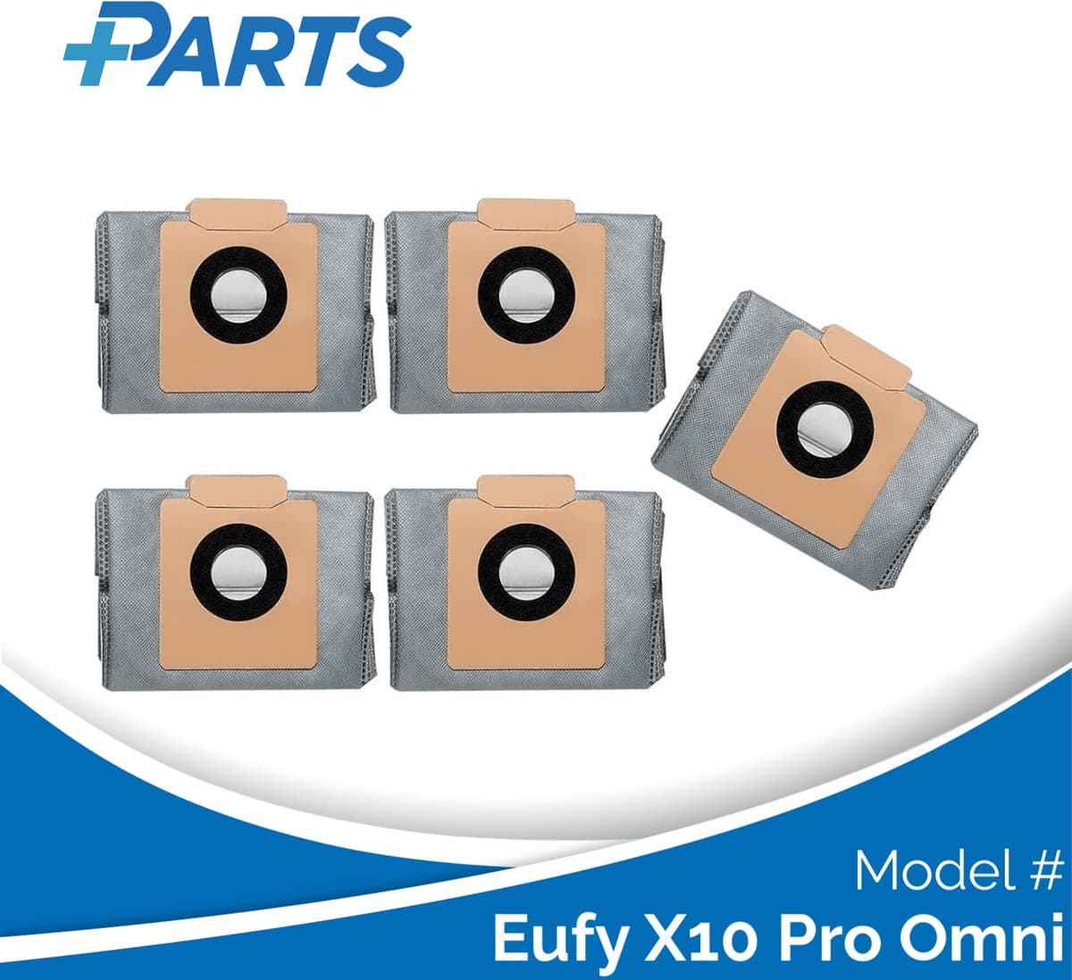 Eufy X10 Pro Omni Stofzakken (5 Stuks, Plus.Parts® alternatief voor T29F70A2) — afbeelding 1