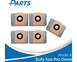 Eufy X10 Pro Omni Stofzakken (5 Stuks, Plus.Parts® alternatief voor T29F70A2)