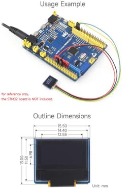 OLED-displaymodule - 0,49 inch - 64x32 - I2C — thumbnail 3