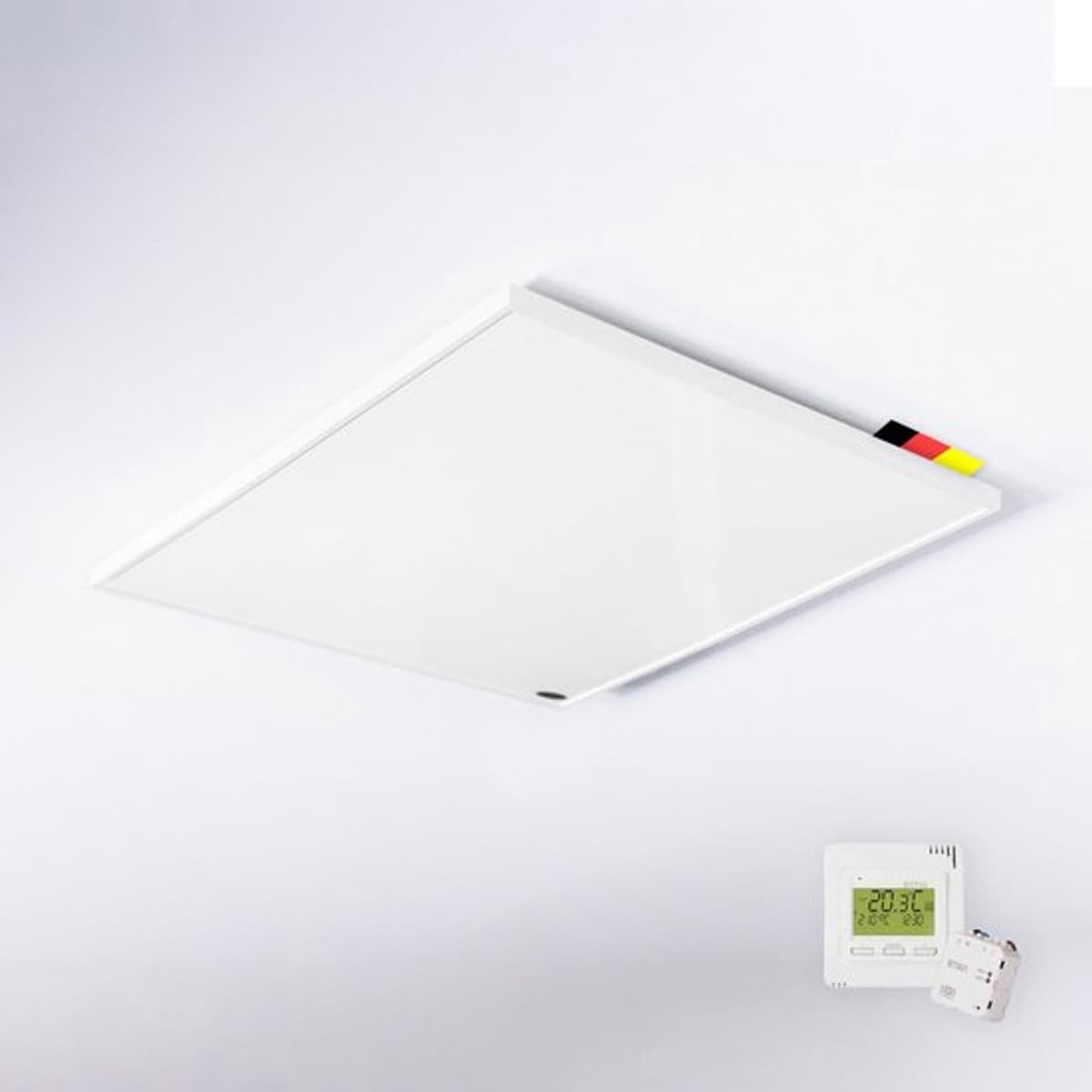 Infrarood Plafondverwarming - 1200 W Vermogen - Aluminium - Binnengebruik - Met Draadloze Thermostaat — afbeelding 1