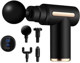 SnelShoppen - Elektrisch massagepistool - Oplaadbaar spiermassageapparaat - 4 massagekoppen en 6 snelheden — thumbnail 3
