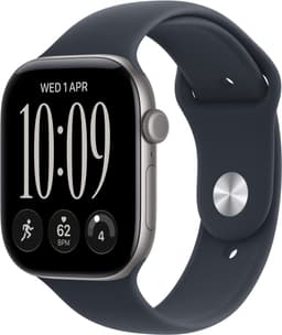 Apple Watch Series 12 GPs 42mm - Space Grey Aluminium Case Sport Band M/l Smartwatch Navy Blue — thumbnail 1