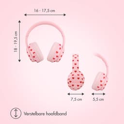 imoshion Kinder Koptelefoon LED - Bluetooth en Decibelbegrenzer - Kinderkoptelefoon Draadloos en Met Draad — thumbnail 3