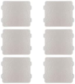 6 stuks mica-platen voor magnetron, golfgeleiderafdekking, micapplaten, 10 x 11,8 cm, magnetron, mica-plaat, vervangingsaccessoires, micapschijf voor alle magnetrons — thumbnail 1