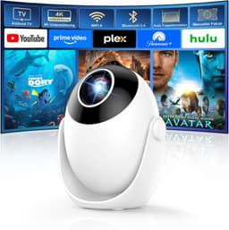 Mini Beamer Draagbaar - 1280 x 720 Resolutie - LED Technologie - WiFi 6 En Bluetooth 5.4 - Voor Gaming En Thuisbioscoop — thumbnail 1