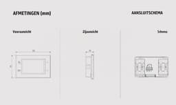 Thermostaat met wifi-batterij VE788700, programmeerbaar voor ketel, compatibel met Alexa en Google Home, afstandsbediening app, zwart — thumbnail 3