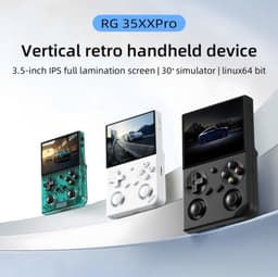 Retro Handheld Gameconsole White - 64GB Opslag - 3.5 Inch IPS Scherm - Kunststof - Voor Retro Games — thumbnail 4