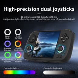 Retro Game Console Draagbaar - Zwart 64GB 5K Spellen - 3.95 Inch IPS Scherm - Kunststof - Voor Gaming En Entertainment — thumbnail 5