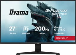 iiyama G-Master G2771QS-B1 Red Eagle - 27 inch - QHD - IPS - 200 Hz - G-Sync compatible — thumbnail 1