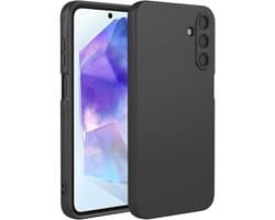 Allecto plus - Ultradunne siliconen hoes voor smartphone, schokbestendig en huidvriendelijk - Zwart