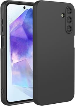 Allecto plus - Ultradunne siliconen hoes voor smartphone, schokbestendig en huidvriendelijk - Zwart — thumbnail 1