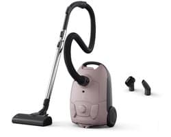 Krachtige compacte stofzuiger met zak - milieuvriendelijk en eenvoudig in gebruik