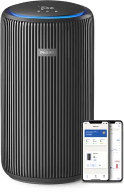 Philips PureProtect 3200 Series - Luchtreiniger - CADR 520m3/u - Ruimtes tot 135m2 - 3 Laags HEPA Filtratie - Air+ App - Ultrastil - Nachtlampje - Zwart - AC3221/13 — thumbnail 2