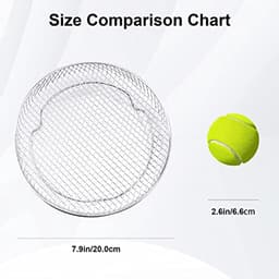 3 Pack Universele Airfryer Accessoires - Ronde Grill en Stapelbare Grill Net — thumbnail 6