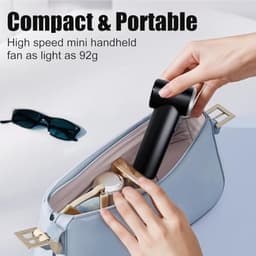 Handventilator met 5-traps wind en oplaadbare 2000 mAh accu — thumbnail 4