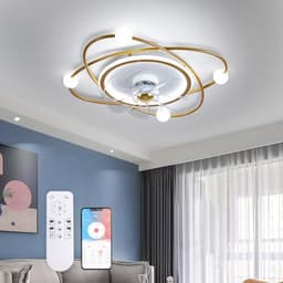 Dimbare LED Plafondventilator met Verlichting en Timer voor Woonkamer en Slaapkamer — thumbnail 4