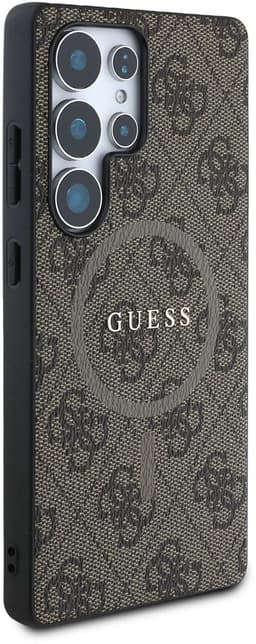 Guess PU Leer 4G Logo geschikt voor Samsung Galaxy S25 Ultra - Geschikt voor MagSafe - Bruin — thumbnail 11
