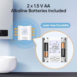 Slimme Thermostaat voor Waterverwarming - Programmeerbare WiFi Ruimtermostaat met Vochtsensor - Geschikt voor Vloerverwarming — thumbnail 4