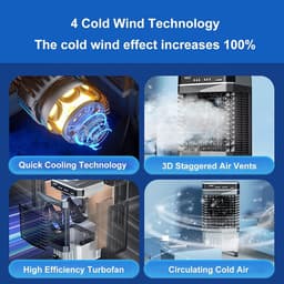 Industriële Mobiele Airconditioner 35L/45L met Hoge Luchtvolume en Oscillatiefunctie — thumbnail 4