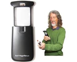 Reading Magnifier with LED Light - 30x Magnification for Small Texts - Great Gift for Seniors