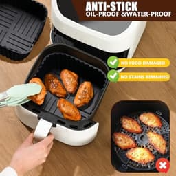 Herbruikbare Siliconen Vorm voor Airfryer - 20 x 20 cm - 2 Stuks — thumbnail 5