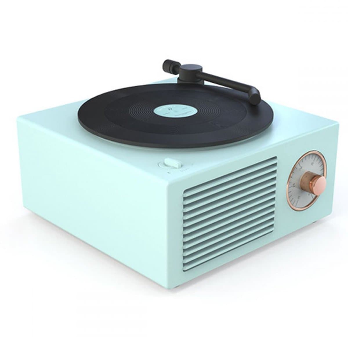 JeiibrZui Vintage Bluetooth-Luidspreker - Retro Cadeau Voor Meisjes - Krachtig Geluid 5W - 10Ur Gebruik - Blauw — afbeelding 1